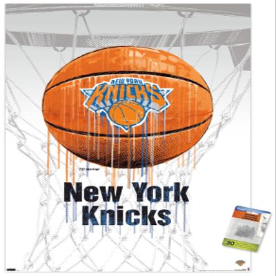 Trends International NBA New York Knicks - Drip Basketball 21 Wall Poster with Push Pins