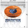 Trends International NBA Memphis Grizzlies - Drip Basketball 21 Wall Poster with Push Pins view 3