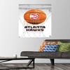 NBA Atlanta Hawks - Drip Basketball 21 Wall Poster with Pushpins view 2