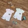 Baby Boy 2-Piece Hello Tee and Romper Set, 100% Cotton Clothing Set for Baby Boys (Neon Coral, 3-6 Months) view 4