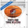 Trends International NBA Portland Trail Blazers - Drip Basketball 21 Wall Poster with Pushpins view 3