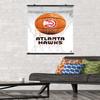 Trends International NBA Atlanta Hawks - Drip Basketball 21 Wall Poster, 22.375" x 34", Poster & Clip Bundle view 2