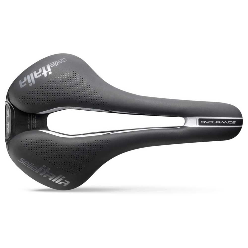 Selle Italia Flite Boost TI316 Superflow Endurance Saddle: Black/Black, L3
