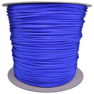 Electric Blue 750 Cord 11 Strand Paracord - 1000 Foot Spool