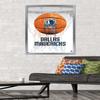 Trends International NBA Dallas Mavericks - Drip Basketball 21 Wall Poster, 22.375" x 34", Silver Framed Version view 2