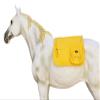 CHALLENGER Horse 23"x18" English Quilted Fur Padded All-Purpose Saddle Pad Yellow 7260YL view 2