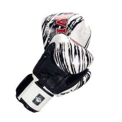 Twins Boxing Muay Thai Training Sparring Gloves (TW2 White/Black,8 oz)