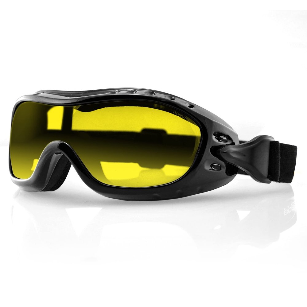 Bobster Night Hawk, Gloss Black Frame, Yellow Lens
