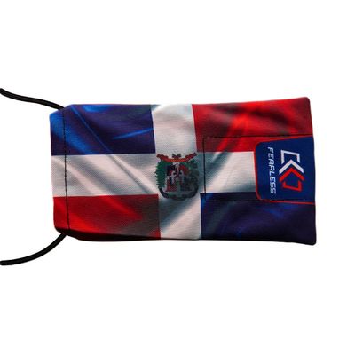 Fearless Paintball Barrel Cover/Sock - Dominican Flag - Distressed
