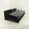 Vertical Football Display case Mirror Back with Wall Mount Black Base view 2