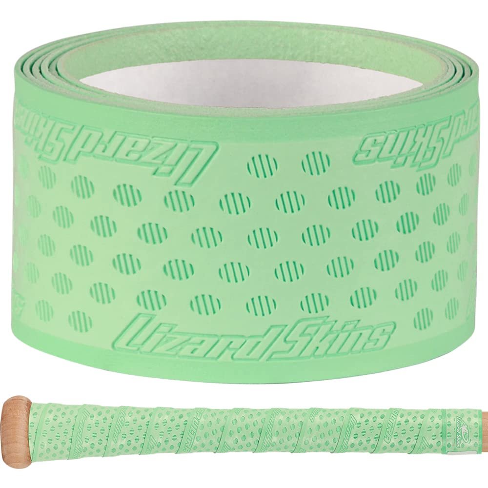 Lizard Skins DSP Ultra 0.5mm Bat Grip Next-Gen Durasoft Polymer Baseball & Softball Bat Tape (Mint Green)