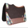 CHALLENGER Horse 32" x 30" Western Contoured Wool Felt Therapeutic Saddle Pad Brown 39219BR view 1
