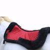 CHALLENGER 23" x 22" Red Horse English Saddle Contoured Quilted Fleece Lined Half Pad 72130RD view 2