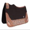 CHALLENGER Horse 32" x 30" Western Contoured Wool Felt Therapeutic Saddle Pad Brown 39216BR view 1