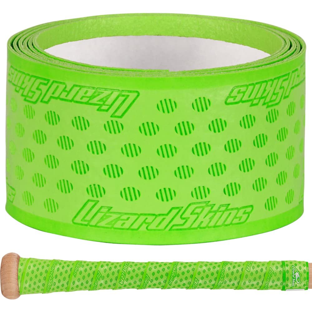 Lizard Skins DSP Ultra 0.5mm Bat Grip Next-Gen Durasoft Polymer Baseball & Softball Bat Tape (Lucky Green)