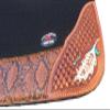 CHALLENGER Horse 32" x 30" Western Contoured Wool Felt Therapeutic Saddle Pad Black 39216BK view 3