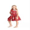 Matchable Family Hawaiian Fit and Flare Dress, Christmas Santa in Hawaii Red, Girl, Size 8 view 2