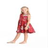 Matchable Family Hawaiian Fit and Flare Dress, Christmas Santa in Hawaii Red, Girl, Size 8 view 4