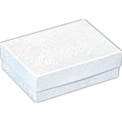 FindingKing Cotton Filled Jewelry Gift Boxes Pocket Watch Displays 3.25"x2.25" (1, White)