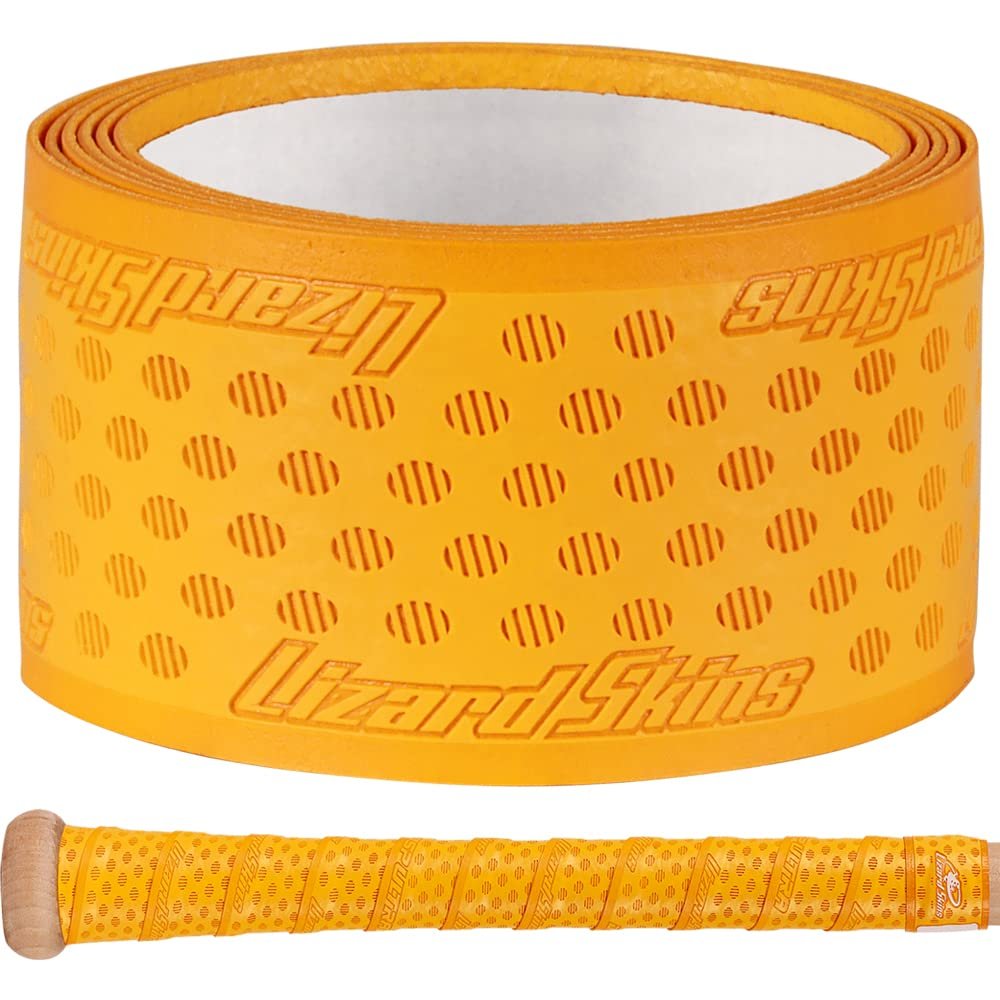 Lizard Skins DSP Ultra 1.8mm Bat Grip Next-Gen Durasoft Polymer Baseball & Softball Bat Tape (Maize Yellow)