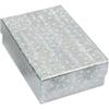 FindingKing Cotton Filled Jewelry Gift Boxes Pocket Watch Displays 3.25"x2.25" (1, Silver) view 1