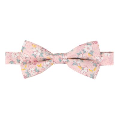 Spring Notion Men's Cotton Floral Print Pre-tied Bow Tie for Wedding Summer Party Dressy and Casual, 60-Blush Pink