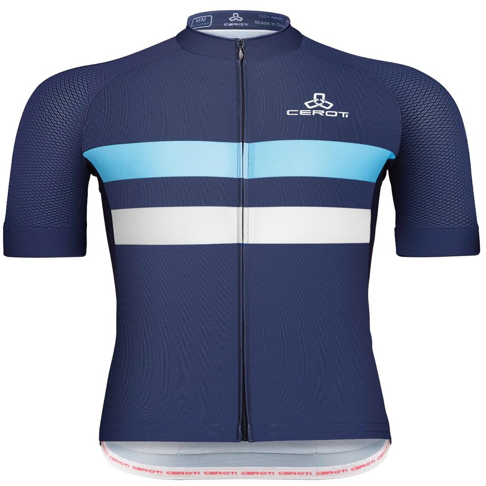 CEROTIPOLAR Snug Fit Men AirCool Cycling Jersey Bike Shirts UPF50+,PRO Dry Fit Light Weight Fabric
