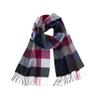 CALVIN & OLIVIA Super Soft Cashmere-Like Touch Lightweight Scarf  Cozy Winter Accessory & Perfect Holiday Gift for Men & Women - Amazing Red Blue Check view 1
