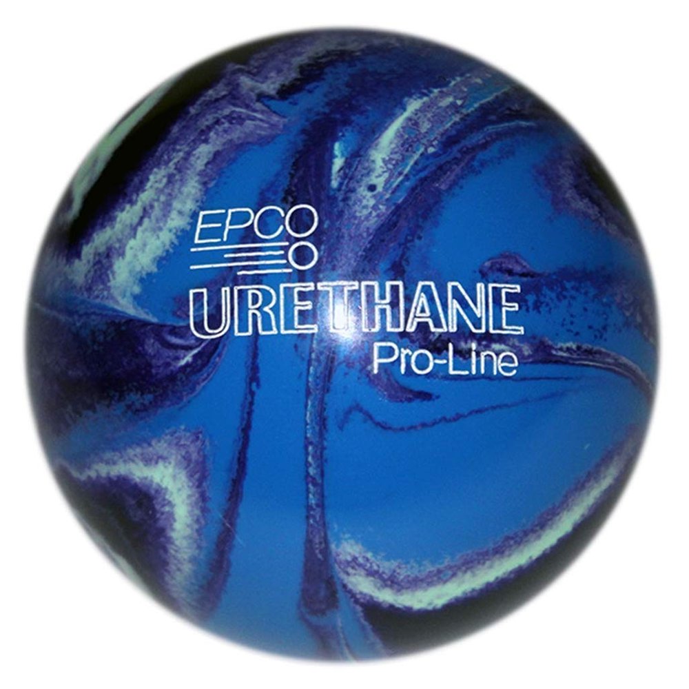 BuyBocceBalls - EPCO Candlepin Bowling Balls -Urethane Pro-Line - Purple, Blue & Mint (4 1/2 inch- 2lbs.7oz.) - Single - Made in USA