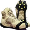 Ice Cleats Snow Crampons for Shoes and Boots 10 Studs Crampons Ice Grips Anit Slip Silicone Rubber Walk Traction Ice Cleats Slip-on Stretch Footwear Walking on Snow and Ice S/M/L/XL (Small) view 4