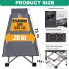 LILYPELLE Folding Camping Cot, Extra Wide Heavy Duty Sleeping Cots with Carry Bag, Double Layer Oxford Portable Travel Camp Cots for Home, Office Nap and Outdoor Beach view 4