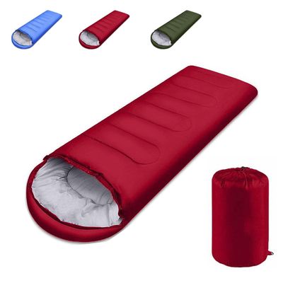GUYUSM Camping Sleeping Bag - Lightweight Backpacking Sleeping Bag for Adults Boys and Girls, Waterproof Camping Gear Equipment, Outdoors Travel Essentials, Red, Rectangle