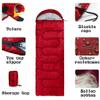 GUYUSM Camping Sleeping Bag - Lightweight Backpacking Sleeping Bag for Adults Boys and Girls, Waterproof Camping Gear Equipment, Outdoors Travel Essentials, Red, Rectangle view 3
