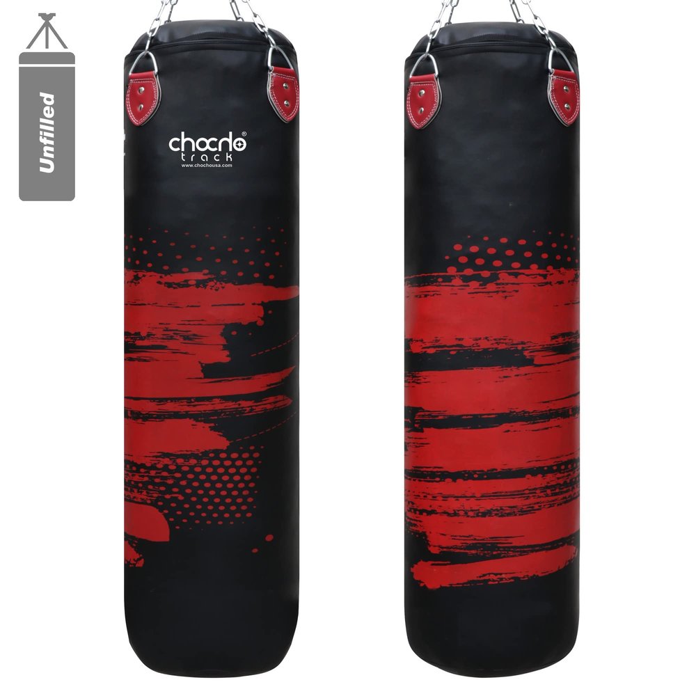 ChoCho Track Boxing Punch Bag Punching Bag Heavy Training Gloves Speed Set Kicking MMA 3FT, 4FT, 5FT (5 Ft)