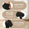 4 Pack Leggings for Women - High Waisted Tummy Control Soft No See-Through Black Yoga Pants for Athletic Workout view 4