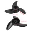 8.6in 3-Blade Marine Propeller Kit Plastic Outboard Propeller Boat Engine Propeller Electric Thruster Trolling Motor Parts for 28lb/36lb/46lb Outboard,for 12V/24V Motor view 2