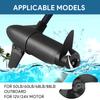 10in 2-Blade Marine Propeller Kit Plastic Outboard Propeller Boat Engine Propeller Electric Thruster Trolling Motor Parts for 50lb/60lb/68lb/88lb Outboard,for 12V/24V Motor view 4