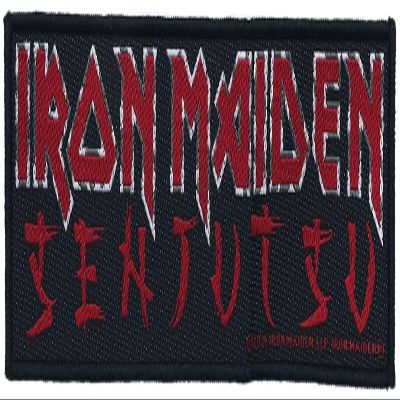 Iron Maiden Patch Senjutsu Cover Band Logo Official Black Woven