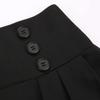 Black Midi Dresses for Women 2025 Fall High Waisted Aline Pleated Midi Length Skirt, Black, XXL view 3