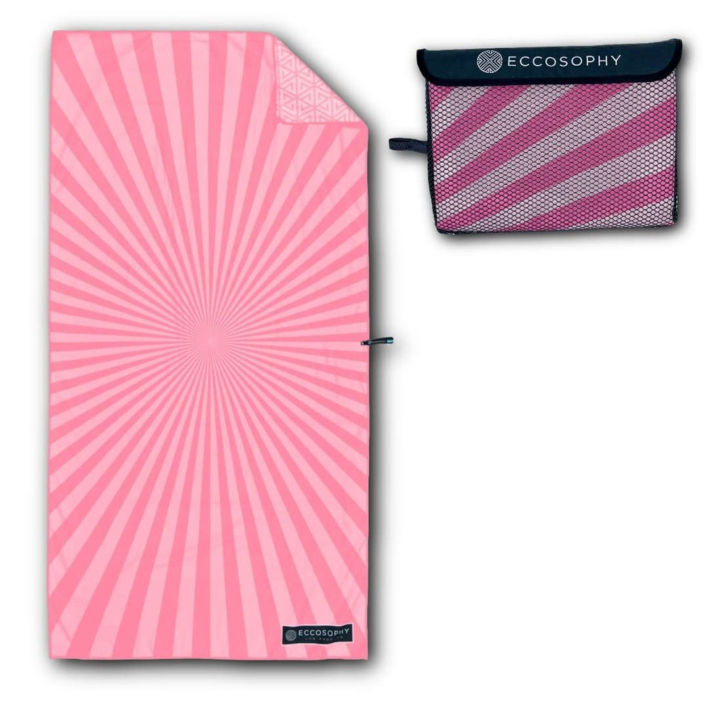 ECCOSOPHY Microfiber Beach Towel -Sand Free Towels are Quick Dry, Light Weight, Super Absorbent-Perfect Pool, Travel, Cruise, Camping Essentials - Oversized Extra Large for Adults (Aruba)