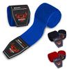BEAST RAGE Boxing Hand Wraps 4.5 Meter Martial Arts Bandages Inner Gloves Wrist Support Straps Punching Under Hand Knuckles Heavy Elasticated Training Bag Mitts Muay Thai (4.5, Blue) view 1