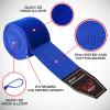 BEAST RAGE Boxing Hand Wraps 4.5 Meter Martial Arts Bandages Inner Gloves Wrist Support Straps Punching Under Hand Knuckles Heavy Elasticated Training Bag Mitts Muay Thai (4.5, Blue) view 2