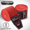BEAST RAGE Boxing Hand Wraps 4.5 Meter Martial Arts Bandages Inner Gloves Wrist Support Straps Punching Under Hand Knuckles Heavy Elasticated Training Bag Mitts Muay Thai (4.5, Red) view 3