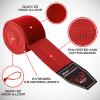 BEAST RAGE Boxing Hand Wraps 4.5 Meter Martial Arts Bandages Inner Gloves Wrist Support Straps Punching Under Hand Knuckles Heavy Elasticated Training Bag Mitts Muay Thai (4.5, Red) view 4