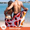 ECCOSOPHY Recycled Plastic Bottle Microfiber Towel - 71x35 inch Quick Dry Sand Free Oversized Travel Towel with Pouch (Majorca) view 4