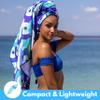 ECCOSOPHY Microfiber Beach Towel -Sand Free Towels are Quick Dry, Light Weight, Super Absorbent-Perfect Pool, Travel, Cruise, Camping Essentials - Oversized Extra Large for Adults (Santorini) view 2