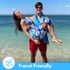 ECCOSOPHY Microfiber Beach Towel -Sand Free Towels are Quick Dry, Light Weight, Super Absorbent-Perfect Pool, Travel, Cruise, Camping Essentials - Oversized Extra Large for Adults (Santorini) view 4