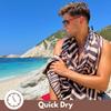 ECCOSOPHY Microfiber Beach Towels Made from Recycled Plastic Bottles - 71x35 inch Quick Dry Pool Towels - Large Sand Free Beach Towels - Oversized Travel Towels with Pouch (Kenya) view 4