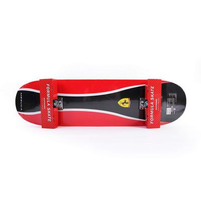 Dakott Ferrari 31 Inch Complete Double Kick 9 Layer Canadian Maple Deck Skateboard for Kids, Red/Black, Medium, (FBW190BLK)