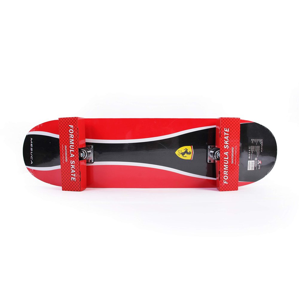 Dakott Ferrari 31 Inch Complete Double Kick 9 Layer Canadian Maple Deck Skateboard for Kids, Red/Black, Medium, (FBW190BLK)